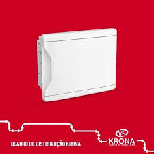 QUADRO PVC EMBUTIR 24 DIN S/BARRAMENTO KRONA
