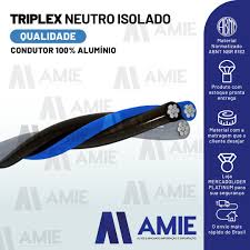 CABO ALUMINIO DUPLEX 0,6/1KV 0,1X010MM N/ ISOLADO AMIE