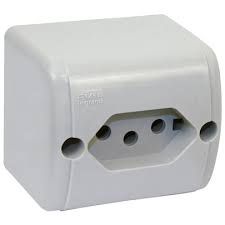 TOMADA SOBREPOR SILENTOQUE 2P+T 10A 009998