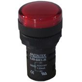 SINALEIRO 22MM VERMELHO 220V L20-R2-R METALTEX