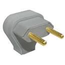PLUGUE MACHO TRIANGULAR 2P 10A 57402/106 TRAMONTINA