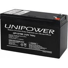 BATERIA SELADA 12V 7AH F187 UNIPOWER