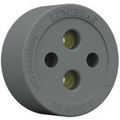 TOMADA 2X30A NYLON C/FIBRA CINZA LUMIBRAS