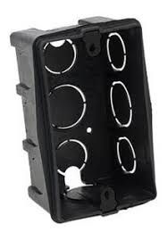 CAIXA PVC 4X2 PRETA 0100 MONDIALE