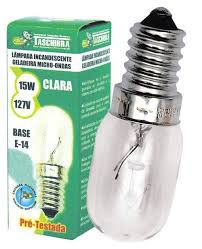 LAMPADA INCANDESCENTE 15W/127V E-14 TU23 TASCHIBRA