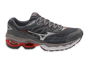Tênis Mizuno Wave Creation 20 Grafite / Vermelho