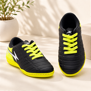Chuteira Futsal Infantil Preto