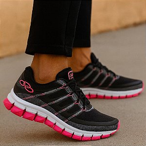Tênis Olympikus Preto / Rosa