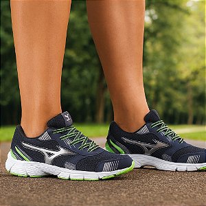 Tênis Mizuno Wave Jet Cinza / Verde