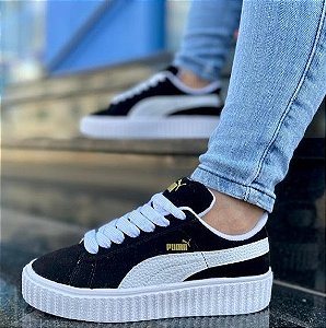 Tênis Puma Plataforma Preto / Branco