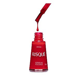 Esmalte Risque Vermelho felicidade