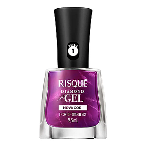 Esmalte Risqué Diamond Gel Licor De Cranberry 9,5ml