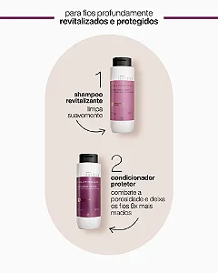 Kit Shampoo 300ml + Condicionador 300ml Natura Lumina Brilho e proteção da Cor