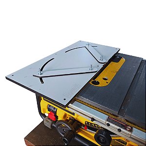 Sled ou Gabarito p/ Serra de Bancada Dewalt Dw745 - B2 cortes em Ângulos de 90°, 60°, 45°, 30° e 15°