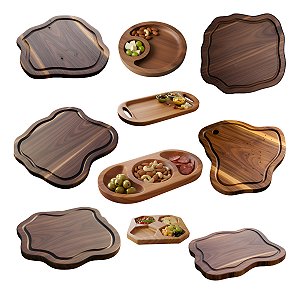 Kit 12 Gabaritos Guia Tupia Tábua Churrasco Rústica e petisqueiras marcenaria criativa