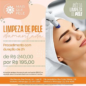 Limpeza de Pele Diamantado