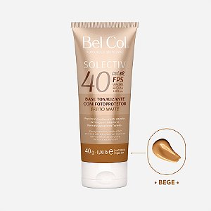 Bel Col - Solectiv Color Tonalizante facial multifuncional com FPS 40 - BEGE