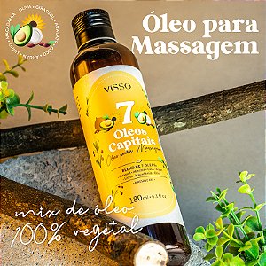 Visso Natural - Óleo para massagem 7 Óleos Capitais - 180ml