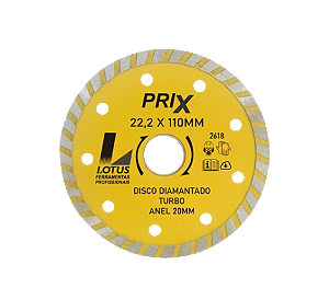 Disco Diamantado 110x22.23mm Turbo Lotus