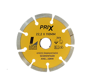 Disco Diamantado 110x22mm Segmentado Lotus