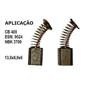 Escova de Carvão P/Esmerilhadeira  Makita 9524 NBK3709 CB408