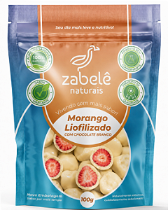Drageado De Morango Liofilizado 100g - Zabele Naturais
