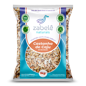 Castanha De Caju Torrada Em Bandas Com Sal