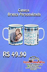 caneca branca personalizada
