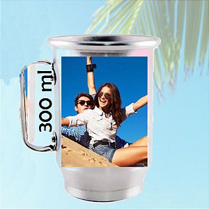 caneca de aluminio personalizada 350 ml