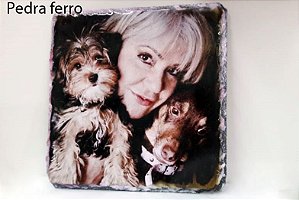 Porta retrato pedra polida 20x20