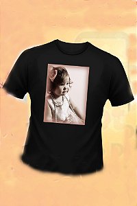 camiseta preta personalizada
