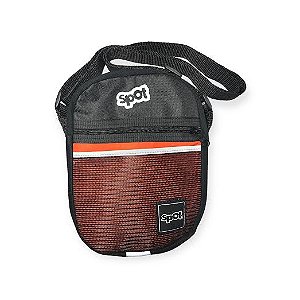 SHOULDER BAGS SPOT (TACTEL/SARJA/RIP STOP) (PRETO/LARANJA)