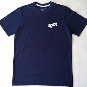    Camiseta Spot Azul marinho Logo Emborrachado