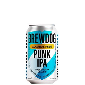 CERVEJA BREWDOG PUNK IPA S/ALCOOL LT 330 ML