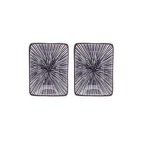 Conjunto 2 Porta Shoyu de Porcelana 9x7x2,5cm