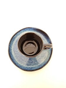 Conjunto 6 Xícaras de Café com Pires Jeans