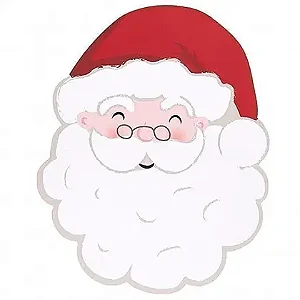 Jogo Americano Holiday Papai Noel em MDF 32cmx40cm Avulso