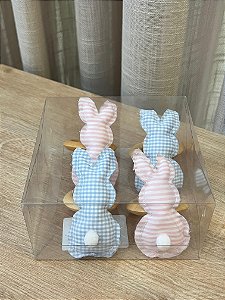 Conjunto de 4 Porta Guardanapos Coelho