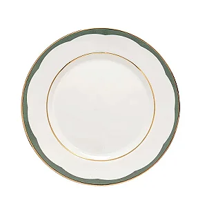 Prato Raso Aquarelle Filetado Ouro Tradicional