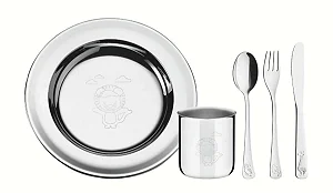 Jogo Aço Inox 5 Peças Baby Friends