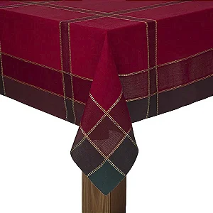 Toalha de Mesa Xadrez 1,80m x 2,70m Vermelho