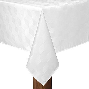 Toalha de Mesa Versatile Aretha 150cm x 150cm Branco