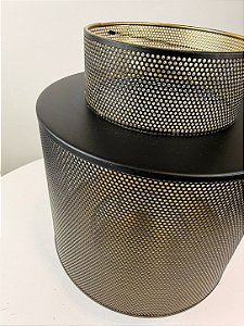Lanterna de metal bronze