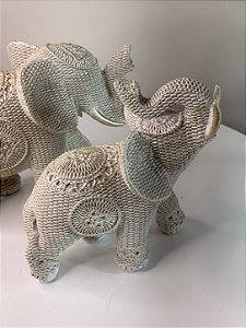 Escultura Elefante resina textura
