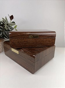 Conjunto de 2 Caixas Decorativas em Madeira