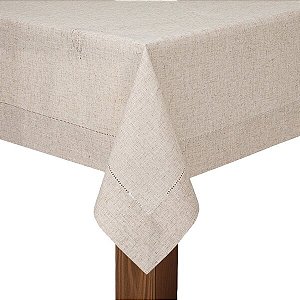 Toalha de Mesa Retangular 8 Lugares Miami 1,80m x 2,70m Natural
