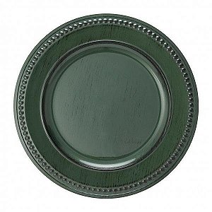 Sousplat Galles Dots Green Antique