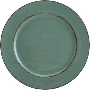 Sousplat Patinado Opala Verde
