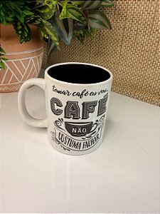 Caneca Porcelana Expresso Branco – 320 ml