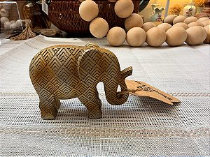 Escultura Resina Elefante Textura